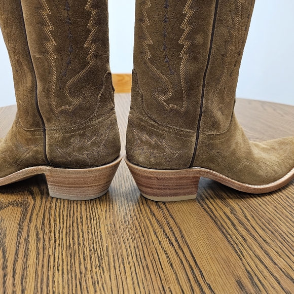Lucchese Priscilla Suede Boots - Picture 3 of 6